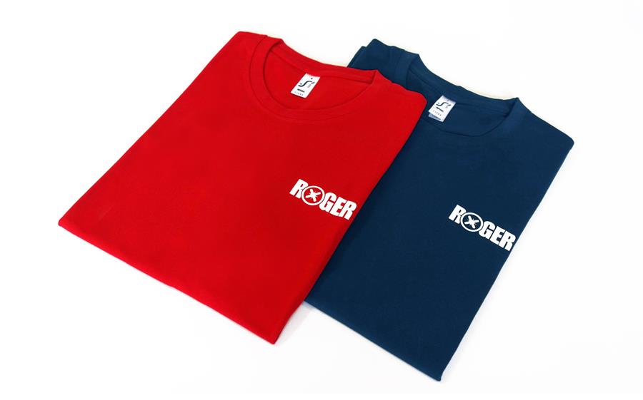 T-shirt Roger Rood Blauw